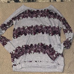 Lightweight floral sweater
